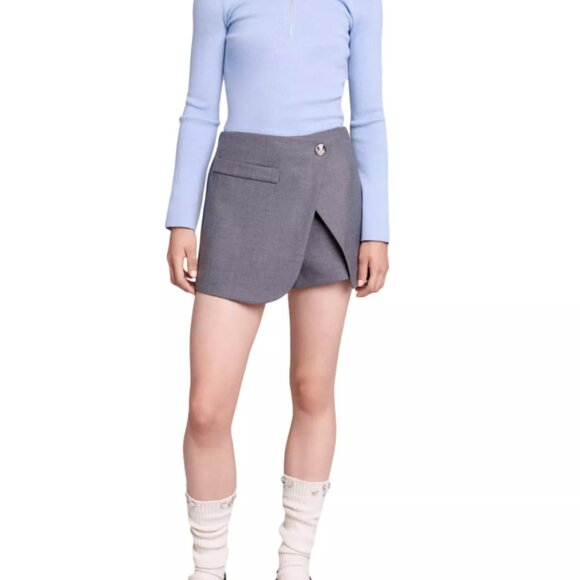 Maje Grey Skort - Picture 4 of 4